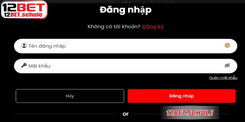 Đăng Nhập 12BET – Truy Cập Hệ Thống Giải Trí Đẳng Cấp 5 Giao diện đăng nhập 12BET truy cập hiện đại giúp thành viên thực hiện nhanh